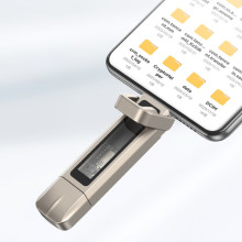 Флеш-накопитель Usams US-ZB274 2in1 USB 3.2 + Type-C GEN1 Dual Ports Aluminum Alloy 5G – 128GB – Серебряный