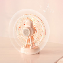 Проектор-ночник ZAY-L07 Sky Wheel 2in1 + Bluetooth колонка – Розовый