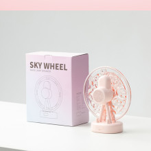 Проектор-ночник ZAY-L07 Sky Wheel 2in1 + Bluetooth колонка – Розовый