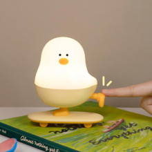 Ночник L63 Chicken on a Skateboard – Белый