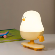 Ночник L63 Chicken on a Skateboard – Белый