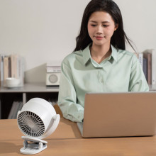 Настольный вентилятор F7 с зажимом 4000mAh – Белый