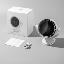 Настольный вентилятор F7 с зажимом 4000mAh – Белый