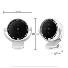 Настольный вентилятор F7 с зажимом 4000mAh – Белый