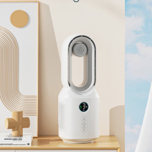 Настольный вентилятор F8 3in1 с Bluetooth-динамиком и ночником 4000mAh – Белый