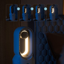 Настольный вентилятор F8 3in1 с Bluetooth-динамиком и ночником 4000mAh – Белый