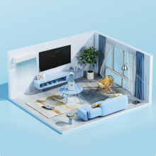 Настольный вентилятор F8 3in1 с Bluetooth-динамиком и ночником 4000mAh – Белый