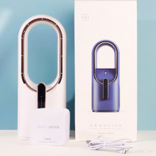 Настільний вентилятор F6 2in1 з зволожувачем повітря 2200mAh – Білий