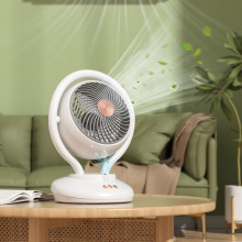 Настольный вентилятор F12 с отрицательной ионизацией 6000mAh – Белый