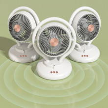 Настольный вентилятор F12 с отрицательной ионизацией 6000mAh – Белый