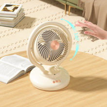 Настольный вентилятор F12 с отрицательной ионизацией 6000mAh – Белый