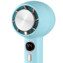 Портативний вентилятор YL007 with Display з підставкою для телефону 2000mAh – Блакитний