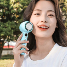 Портативний вентилятор YL007 with Display з підставкою для телефону 2000mAh – Блакитний