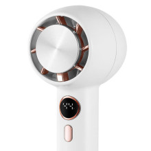 Портативний вентилятор YL007 with Display з підставкою для телефону 2000mAh – Білий