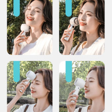 Портативний вентилятор YL007 with Display з підставкою для телефону 2000mAh – Білий