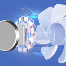 Портативний вентилятор SQT-BF2 з карабіном 1800mAh – Фіолетовий