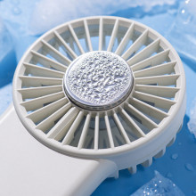 Портативний вентилятор SQT-BF2 з карабіном 1800mAh – Білий