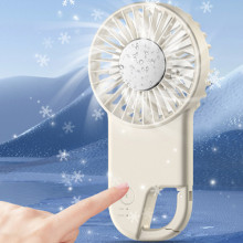 Портативний вентилятор SQT-BF2 з карабіном 1800mAh – Білий