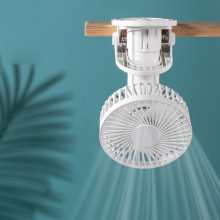 Портативний вентилятор K37 з затискачем 2000mAh – Білий