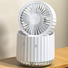 Настольный вентилятор Rapid Cooling 3in1 с водяным охлаждением и подсветкой 1200 mAh – Белый