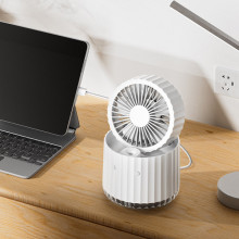 Настольный вентилятор Rapid Cooling 3in1 с водяным охлаждением и подсветкой 1200 mAh – Белый