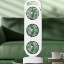 Настільний вентилятор Three Head Fan 1200 mAh – Зелений