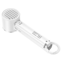 Портативний вентилятор Hoco HX61 Exquisite handheld folding fan 1200 mAh – Білий