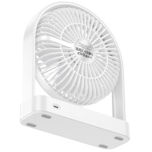 Настольный вентилятор Hoco HX65 ultra-thin desktop fan 2000 mAh – Белый