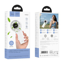 Портативний вентилятор Hoco HX62 Endless handheld fan 6000 mAh – Білий