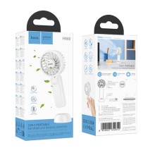 Портативный вентилятор Hoco HX60 Nimble portable handheld fan 1200 mAh – Белый
