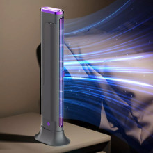Настільний вентилятор F3 Tower Fan 3 speeds with battery 1200 mAh – Фіолетовий