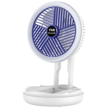 Настільний складной вентилятор Folding Fan 2in1 with Night Light