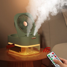 Настольный вентилятор Q7 с водяным охлаждением 3600 mAh – Зеленый