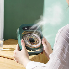 Настільний вентилятор Q8 з водяним охолодженням 1200 mAh – undefined