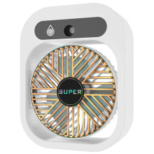 Настільний вентилятор Q8 з водяним охолодженням 1200 mAh – Білий