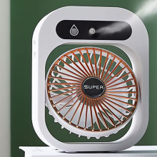 Настільний вентилятор Q8 з водяним охолодженням 1200 mAh – Білий