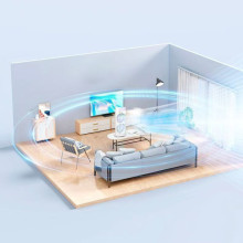 Настольный двойной вентилятор Spray Fan 2in1 с водяным охлаждением 4000 mAh – Белый