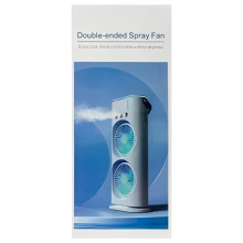 Настольный двойной вентилятор Spray Fan 2in1 с водяным охлаждением 4000 mAh – Белый