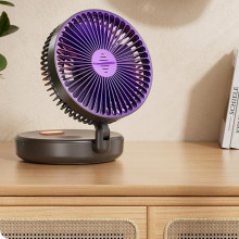 Портативный вентилятор Folding Light Fan 3in1 5000mAh – Серый