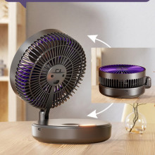 Портативный вентилятор Folding Light Fan 3in1 5000mAh – Серый