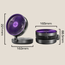 Портативный вентилятор Folding Light Fan 3in1 5000mAh – Серый