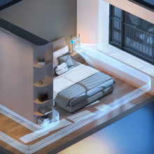 Настольный вентилятор Spray Fan-B 2in1 с регулировкой угла наклона и водяным охлаждением – Белый