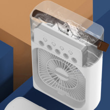 Настільний вентилятор Spray Fan-B 2in1 з регулюванням кута нахилу і водяним охолодженням – Білий