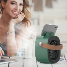 Настільний вентилятор F12 з підставкою для телефону і водяним охолодженням 4000mAh – undefined