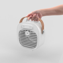 Настільний вентилятор F12 з підставкою для телефону і водяним охолодженням 4000mAh – Білий