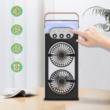 Настольный вентилятор SL617 2in1 с водяным охлаждением – Черный