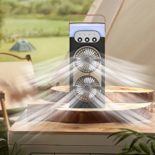 Настольный вентилятор SL617 2in1 с водяным охлаждением – Черный