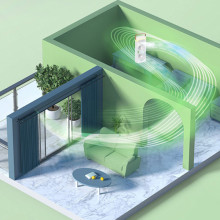 Настольный вентилятор SL617 2in1 с водяным охлаждением – Белый