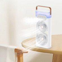 Настольный вентилятор SL617 2in1 с водяным охлаждением – Белый