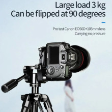 Штатив NeePho NP-8840 для зйомки 66-170см з розборним тримачем у чохлі – Чорний